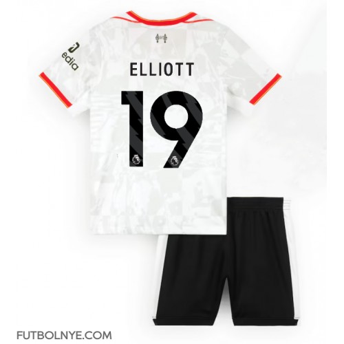 Camiseta Liverpool Harvey Elliott #19 Tercera Equipación para niños 2024-25 manga corta (+ pantalones cortos)